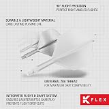 Target Darts K Flex Integrated Flights and Shafts No6 Intermediate White Pack view 6