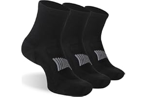 RTZAT Men's Women's 90% Merino Wool Ankle Athletic Business Casual Running Arch Support Everyday Thin Wool Socks