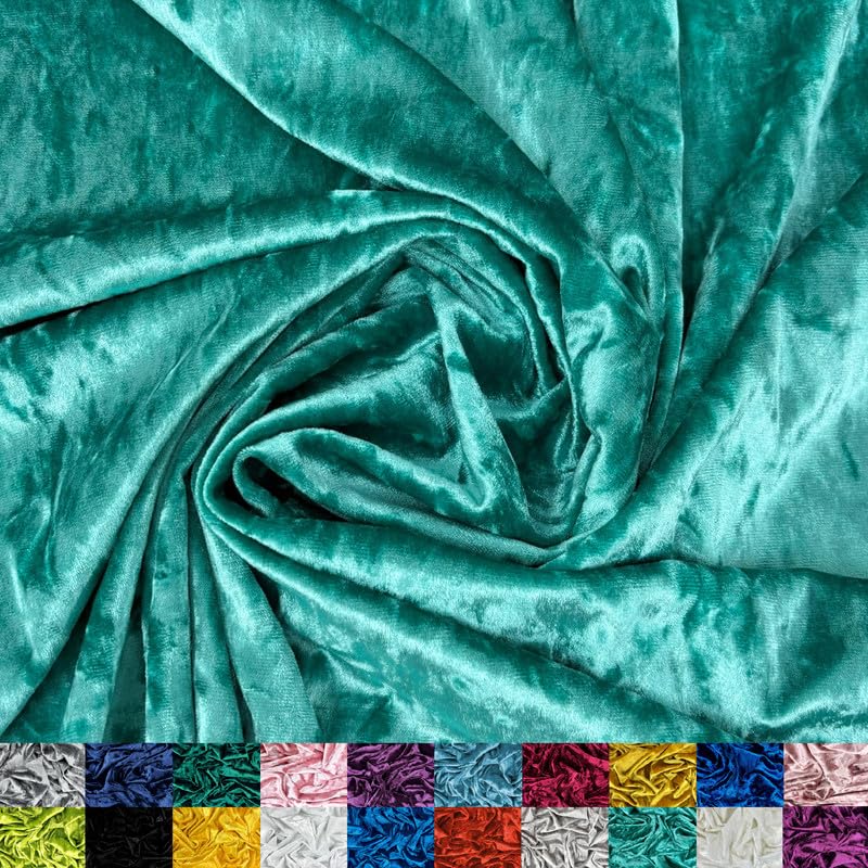 Ice Fabrics Stretch Crushed Velvet Fabric by The