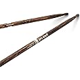 ProMark Drum Sticks - Classic Forward 747 Drumsticks - FireGrain For Playing Harder, Longer - No Excess Vibration - Lacquer Finish, Oval Wood Tip, Hickory Wood - 1 Pair
