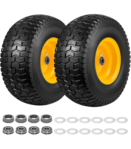 15x6.00-6 OTR Smooth Lawn & Garden Tire – 8 Ply, Load Range D, 15" Height
