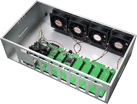 Amazon Co Jp Eth Ethereumマイニング機マザーボード580 8gb Gpuグラフィックカードマイニングリグ箱箱8 Gpuケースビットコインマイニングケース ホーム キッチン