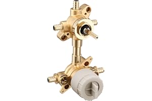 Moen U232XS M-CORE 3-Series Mixing 2 or 3 Function Integrated Transfer Valve with Crimp Ring PEX Connections and Stops, or Un