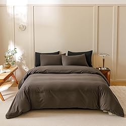CLOTHKNOW Chestnut Brown Queen Comforter Set 3Pcs