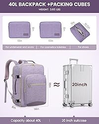 LOVEVOOK Travel Backpack for Women Men as Personal