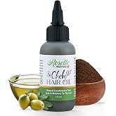 Roselle Naturals Chebe Oil for Hair Growth Made in USA 2 Fl Oz - Chebe Powder Hair Oils, Chebe Hair Growth Oil for Stronger, Longer, Thicker Hair