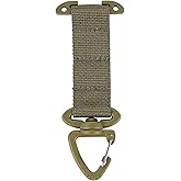 JX Tacfancier Molle Glove Clip T-Mount Swivel Hook, Tactical Key Holder for Belt, Triangle Plastic Snap Carabiner Battle Belt Accessories