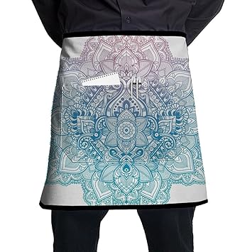 Bfwqapron Bohème Tattoo Style Zen Pastel Tonique Mandala
