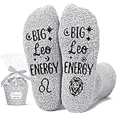 HAPPYPOP Zodiac Gifts Birthday Gifts for Men Teens - Astrology Constellation Horoscope Gifts, Fuzzy Space Galaxy Socks