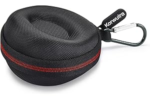 Korwuira Single Travel Watch Case, Premium Watch Storage Box for Wristwatch & Smartwatch up to 50mm, Portable Crushproof Watch Protection Travel Cases for Men & Women, Travel, Gym, Outdoor Adventures