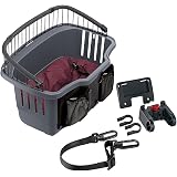 Docooler Panier de Vélo Détachables Cycle Avant Toile Panier Transporteur Sac Pet Carrier en Alliage d'Aluminium (noir