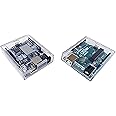 Enclosure for Arduino Uno R3, Arduino Uno R4 WiFi/Minima, Transparent, 2 Pieces