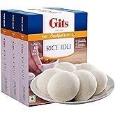 Gits Instant Mix Box - 600gm (Pack of 200gm X 3) | Ready to Cook Indian Breakfast/Lunch/Dinner/Snack Meal | No Artificial Colors, Flavors, Preservatives, 100% Vegetarian, Easy Recipe (Rice Idli)