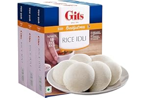 COMLINKS LLC Gits Instant Mix Box - 600gm (Pack of 200gm X 3) | Ready to Cook Indian Breakfast/Lunch/Dinner/Snack Meal | No Artificial Colors, Flavors, Preservatives, 100% Vegetarian, Easy Recipe (Rice Idli)