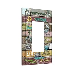 Fishing Inspirational Quote on Vintage Wooden
