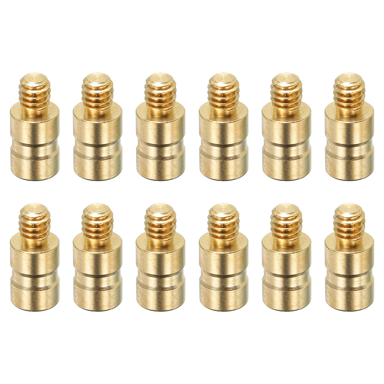 PATIKIL 25 Grain Archery Arrow Insert 0.244 Inch, 12 Pack Brass Arrow Weight Bolt for Field Points Shaft