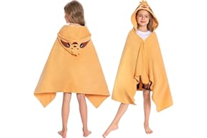 OLAOLA Sloth Hooded Towel for Kids 3-12 Years, 28" x 53" Soft Thick Absorbent Beach Towels, Toddler Bath Towel Wrap Swim Pool Towels Poncho for Boys Girls