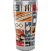 Tervis Traveler Harry Potter Charms Tiles Triple Walled Insulated Tumbler Travel Cup Keeps Drinks Cold & Hot, 20oz, Stainless Steel