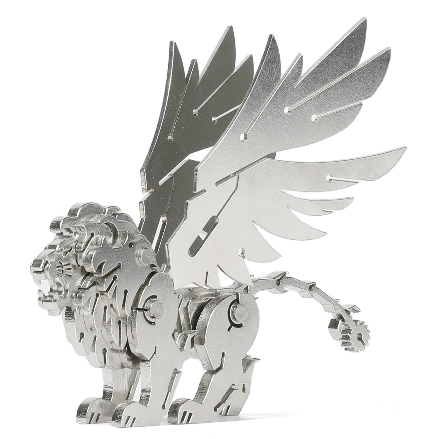 Kolotesame Mythical Manticore Type 3D Metal Puzzle Model for Adults, DIY Lion Building Model Kit, Fantasy Building Figurine for Gamers or Desk Metal Decor