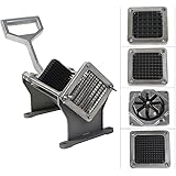 Commercial Potato French Fry Fruit Vegetable Cutter Slicer Cutting w/ 4 Blades