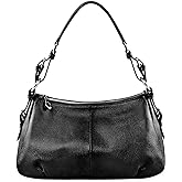 S-ZONE Womens Hobo Genuine Leather Shoulder Bag Top-handle Handbag Ladies Purses