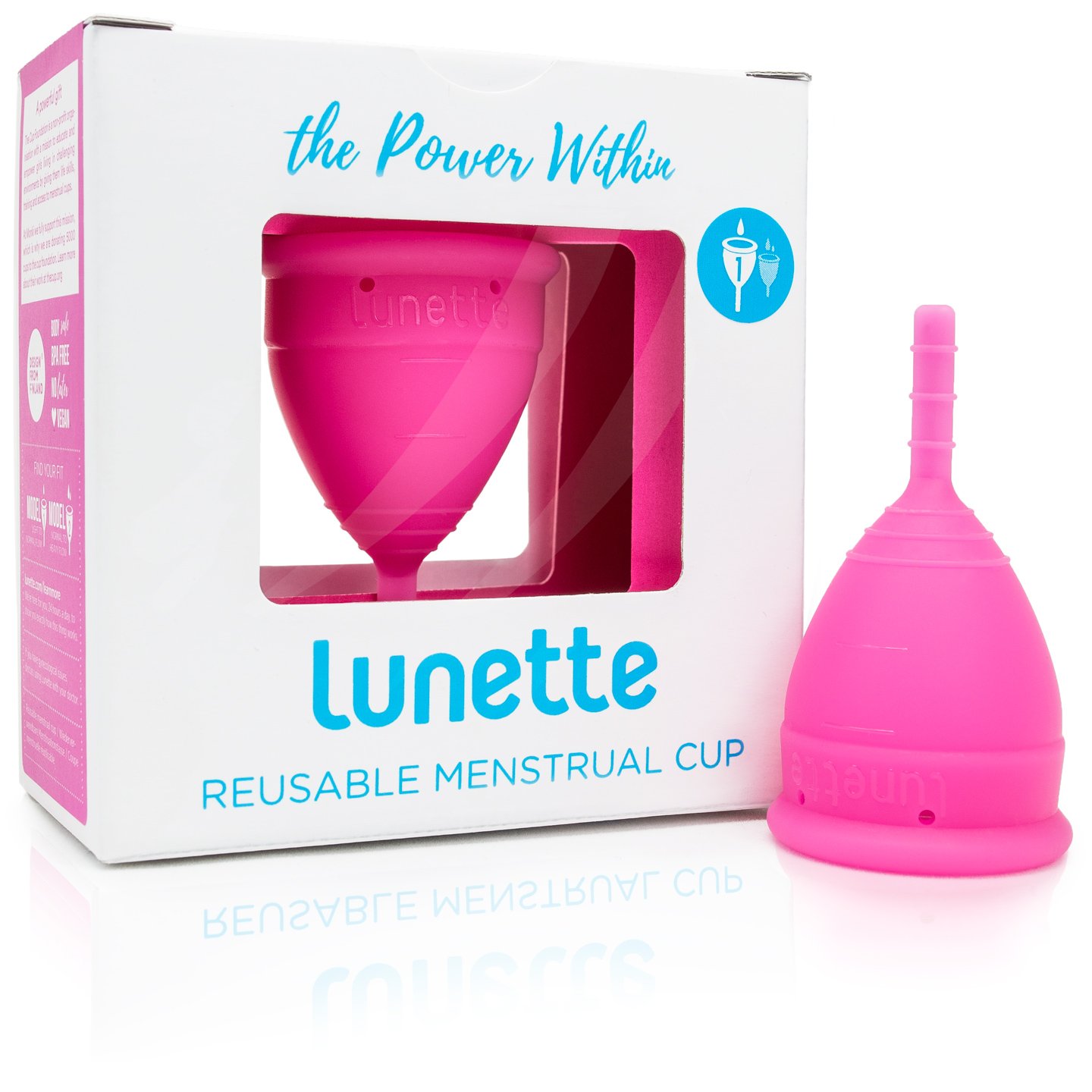 Menstrual Cup Pink Reusable Model 1 Menstrual Cup for Light