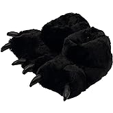 Aopuro Women Plush Animal Paw Slippers Funny Novelty Bear Claw Slippers Cozy Furry Warm Memory Foam Slippers Gifts for Halloween Christmas