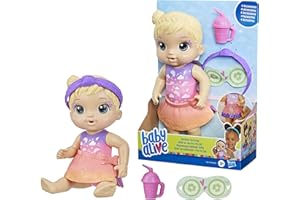 Baby Alive, Boneca, Dia no Spa - Cabelos Loiros, Inclui Máscara e Mamadeira, 22,5 cm - A partir de 3 Anos