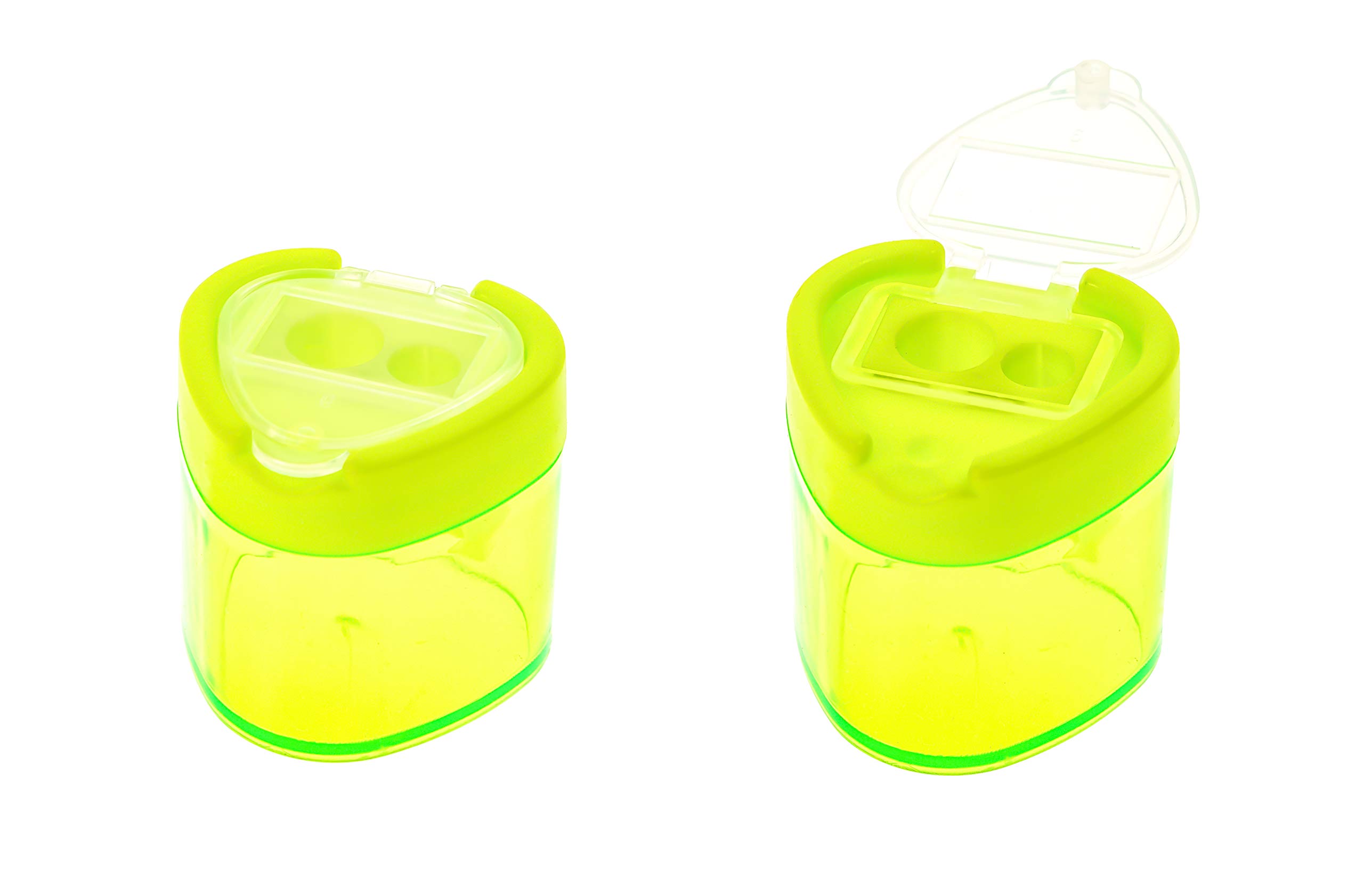 TSI 45328-6 Double Sharpener Box with Closure Triangular Green