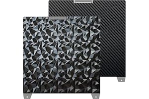 Sahvaim 370x370mm K2 Plus Build Plate, Double-Sided PEO PET Build Plate Printing Bed Platform for Creality K2 Plus 3D Printer,Flexible Spring Steel Sheet Without Magnetic Base for Creatily K2 Plus