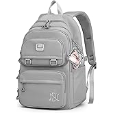 Armbq Girls Backpack Large-Capacity Middle Elementary School Casual Bookbag Kids Outdoor Travel bag Solid Color Daypack for Teens