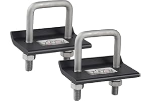 TOPTOW 64707 Trailer Hitch Tightener Anti Rattle Clamp for 1.25 Inch and 2 Inch Receiver Hitches, Black Aluminum Stabilizer P