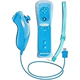 Wii Remote Controller, CooleedTEK Remote Plus Controller and Nunchuk Controller for Nintendo Wii and Wii U, with Silicon Case