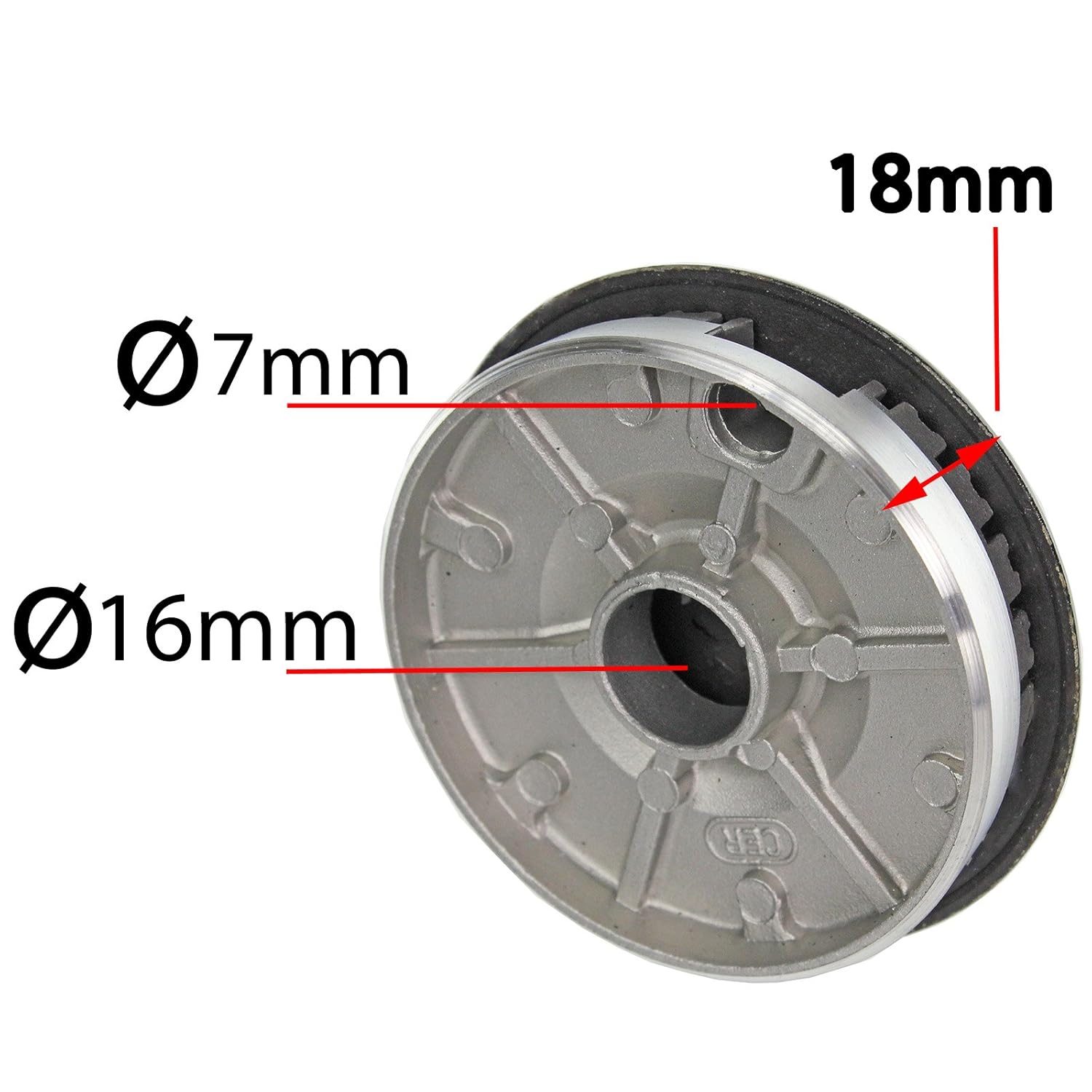 Non Universal SPARES2GO Small, 2 Medium, Large Gas Burner Crown and