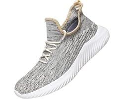 WsDebutting Men's Sneakers Fashion Lightweight Running Shoes Lace-up Casual Shoes for Walk