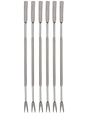 Saveur et Degustation ku6368 Set de 6 Pinchos para marisco, Acero Inoxidable + PP,