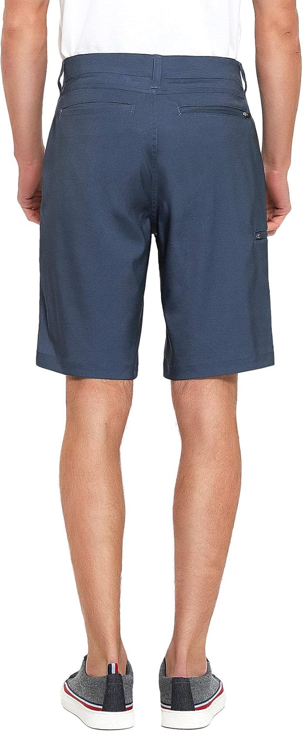PULI Men's Golf Hybrid Dress Shorts Stretch Dry Fit Lightweight Board with Zip Pockets at  Men’s Clothing store