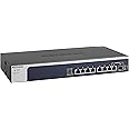 NETGEAR 8-Port 10G Multi-Gigabit Ethernet Unmanaged Switch (XS508M) - with 1 x 10G SFP+, Desktop or Rackmount, and Limited Lifetime Protection