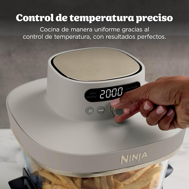 CRISPi PRO XL, Freidora de Aire con 2 Recipientes, Dorado Piedra