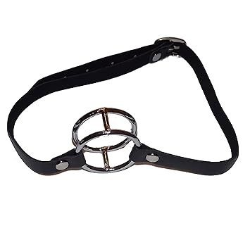 Double Metal Ring Gag/Open Mouth Gags Size:one size