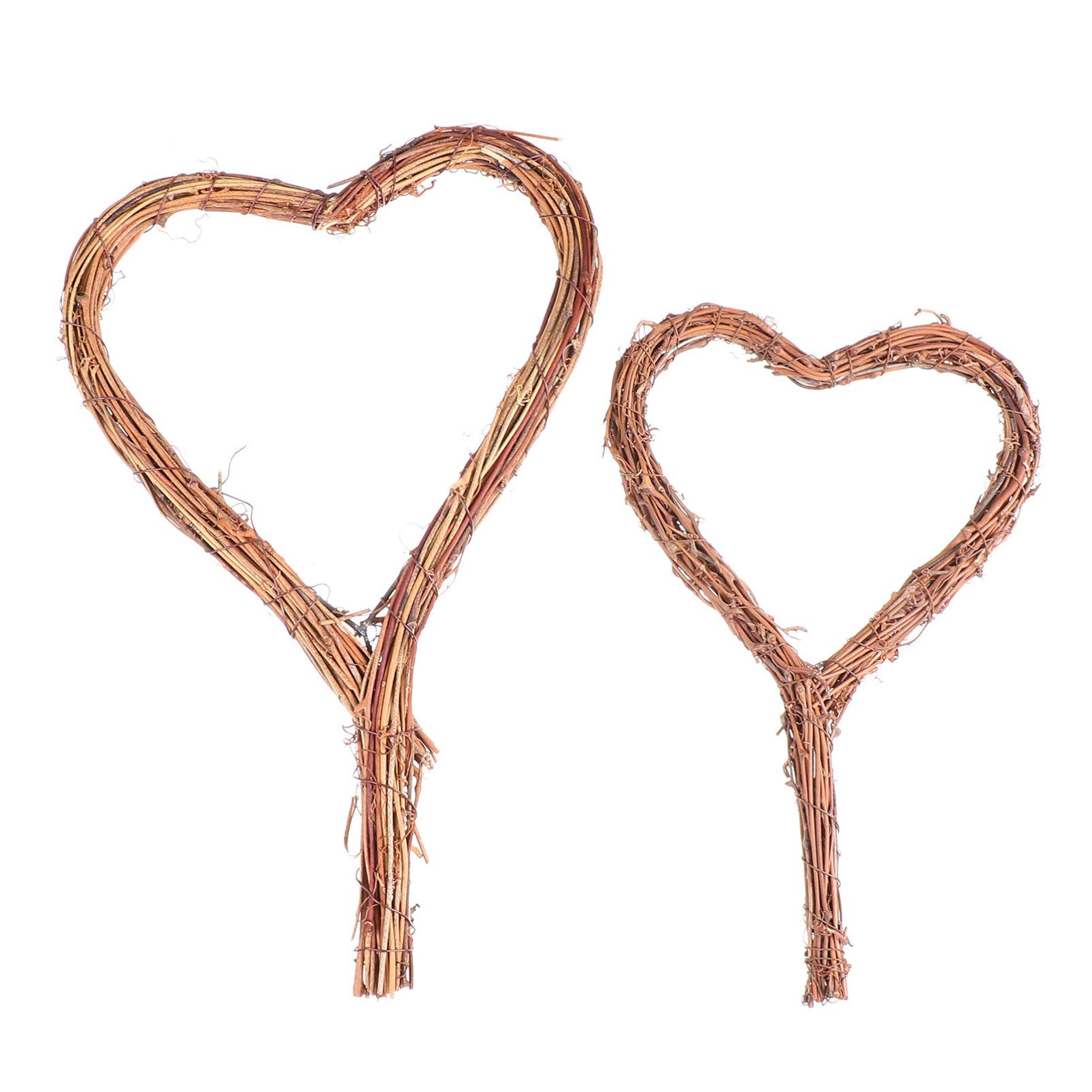 2pcs Love Wreath Christmas Wall Wreath Love Ring Natural Twig Wreath Vine Wreaths for Crafts Coronas Para Puertas De Entrada Grapevine Wreaths Front Door Wreaths Heart Ring Rattan