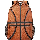 DJYQBFA Art Basketball Skin Backpack for Women Men Kids 16 Inch Laptop Backpack Lightweight Travel Backpack Purse Casual Daypack School Backpacks for Girls Boys