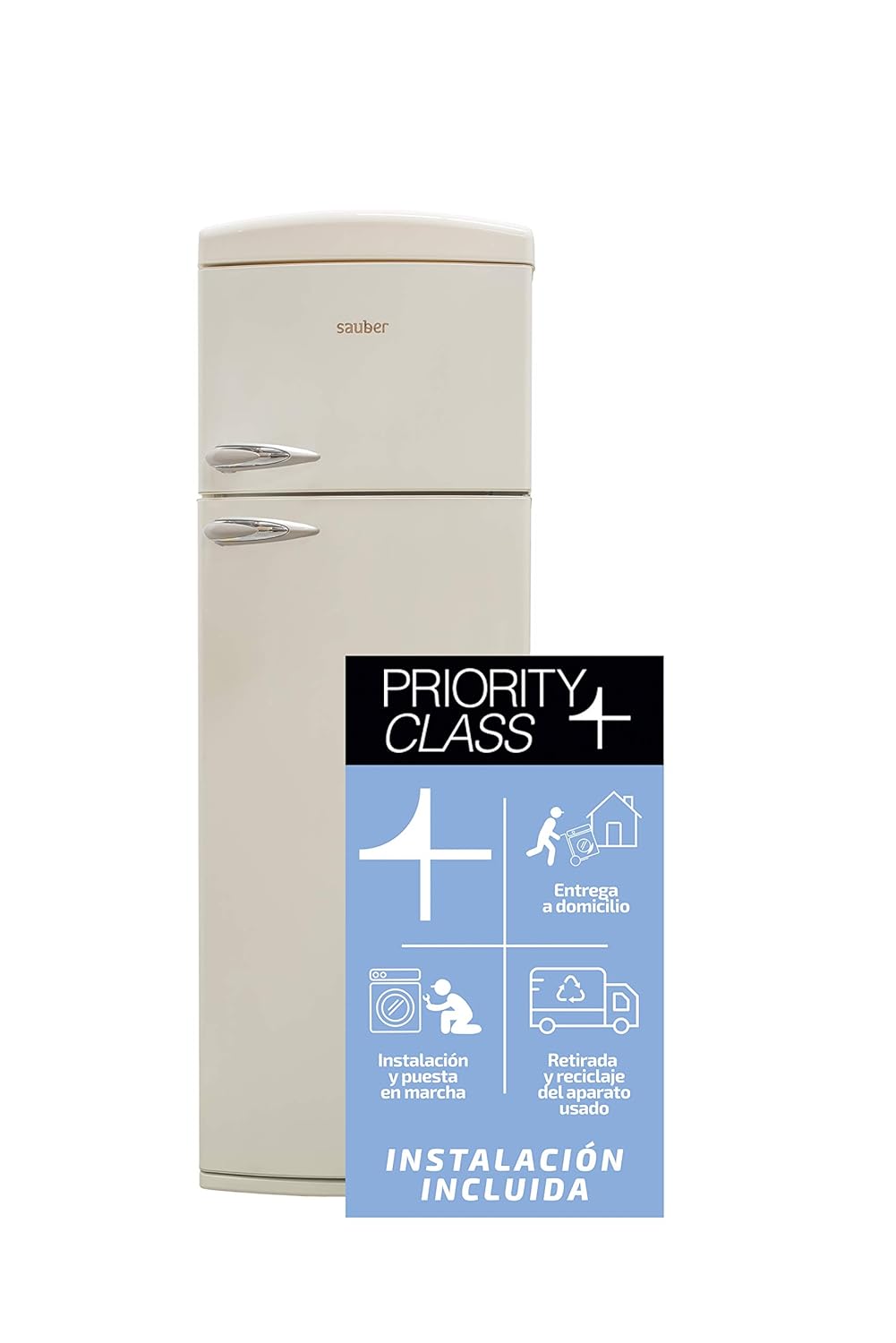 Sauber - Frigorífico combi Dos Puertas SFR1750R - Eficiencia ...