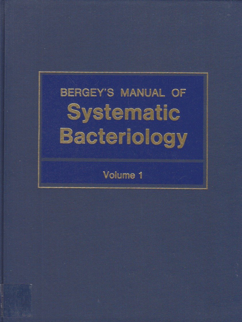 Buy Manual of Systematic Bacteriology: v. 1 (BERGEY'S MANUAL OF SYSTEMATIC  BACTERIOLOGY 2ND EDITION) Book Online at Low Prices in India | Manual of ...