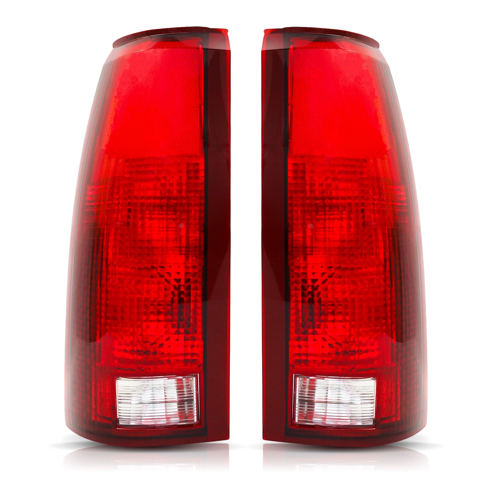 Photo 1 of Tail Light Assembly Compatible With 1988-1999 Chevy GMC Silverado Sierra C/K 1500 2500 3500 Suburban Tahoe Yukon Full-Size Blazer Rear Brake Lamp Taillights, Replace OE# GM2800104, GM2801104