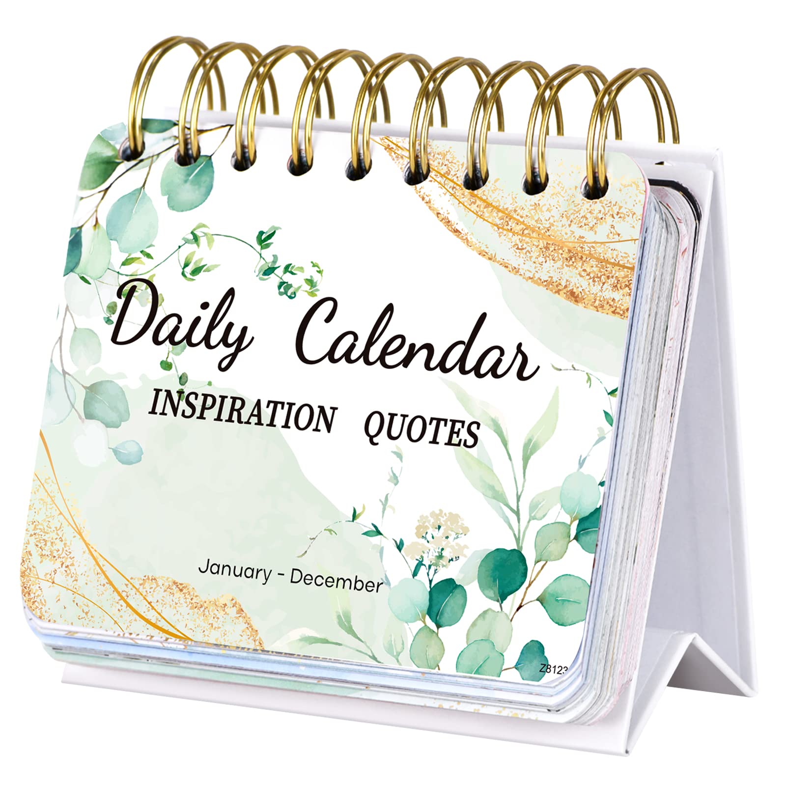 Motivational Calendar - Daily Flip Calendar with Inspirational Quotes, 4.8"x5.5" Undated Standing Flip Calendar for Desk Accessories, Perpetual Calendar, Inspirational Gifts for Women, Positive Daily
