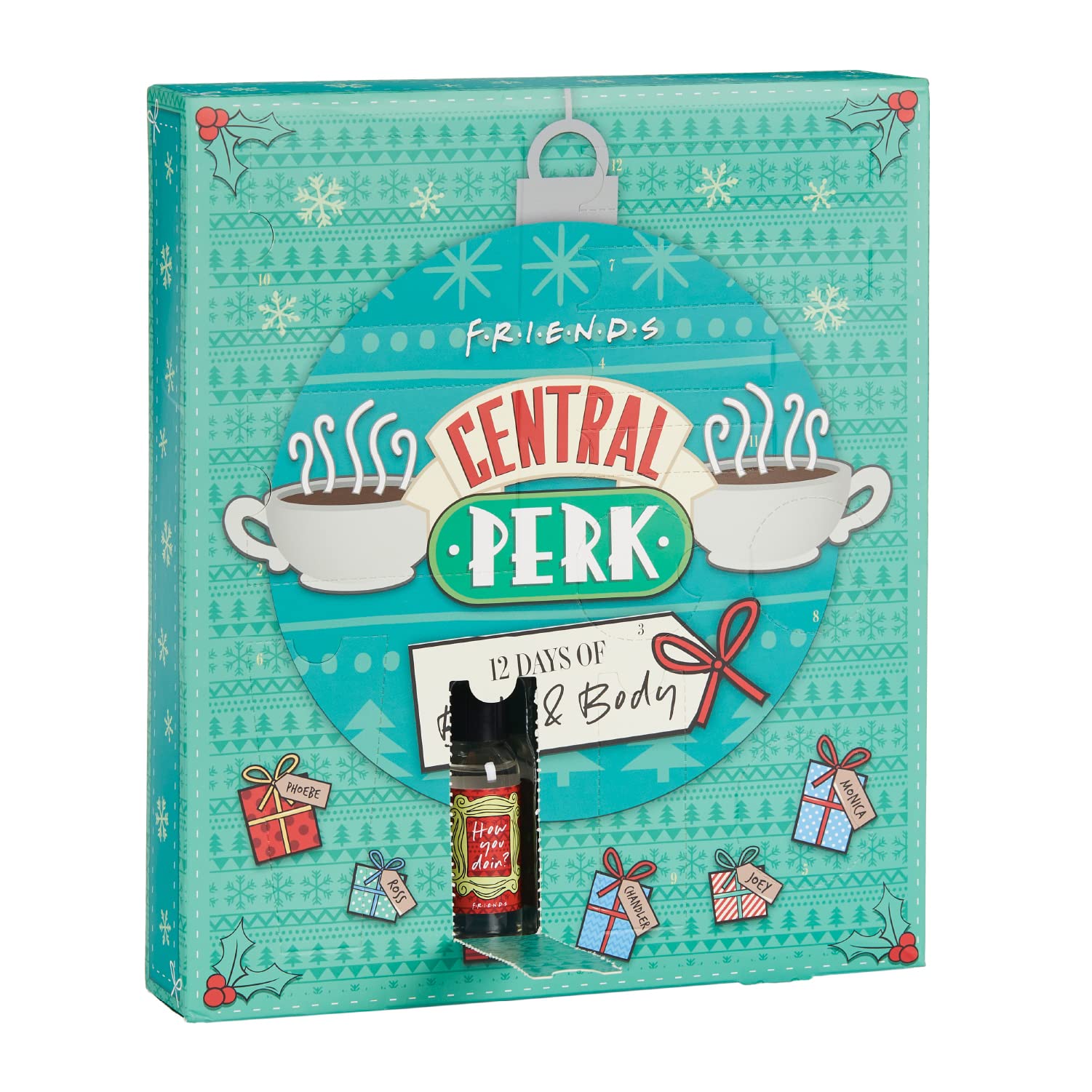 Central Perk 12 Days of Bath Advent Calendar 2021, FRIENDS TV Show Countdown to Christmas