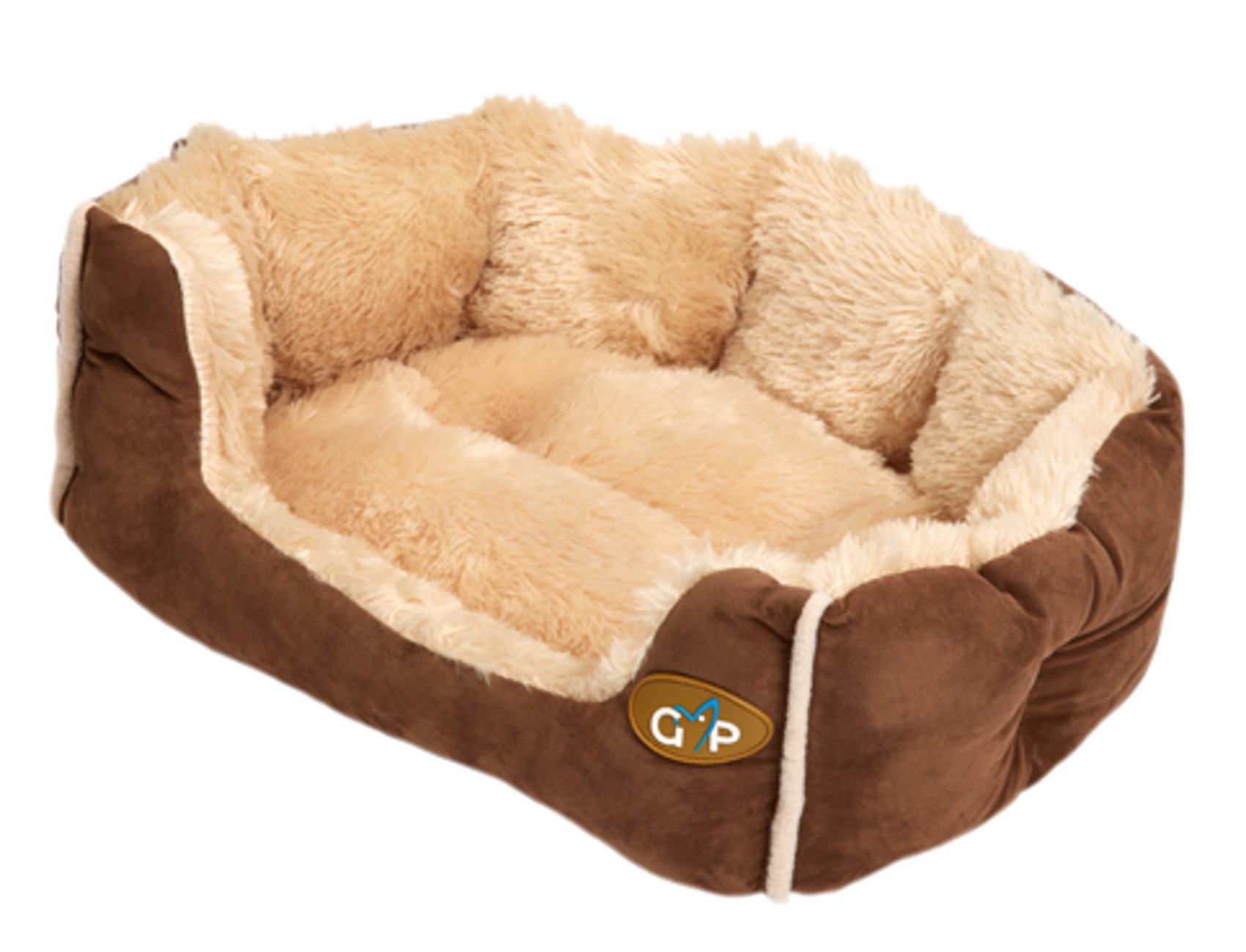 Gor Pets Nordic Soft Snuggle Dog Cat Bed Washable - 28 inch(Brown ) — image 1