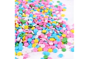 MILOVIN Edible Pastel Sprinkles for Cake Decorating, Confetti Sprinkles, Round Sprinkles for Cupcakes, Cookies, Chocolate, Candy, and Ice Cream Topping(120g/4.23oz)