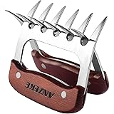 ANZEKE 2pack Meat Handler Shredder Claws,BBQ Pulled Pork Paws for Shredding Handing Carving Food, High-Grade Stainless Steel 